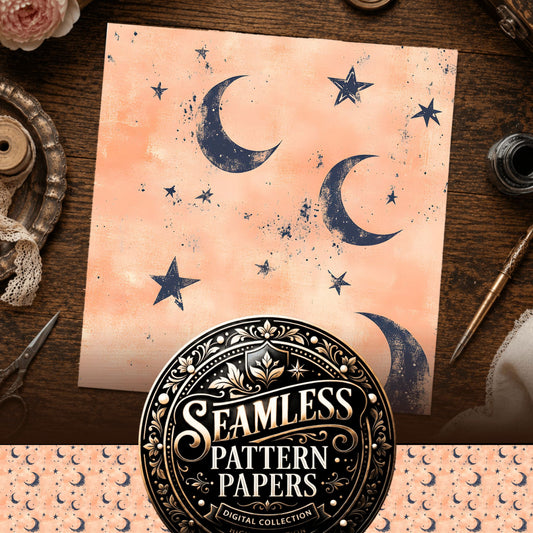 Moon Seamless Pattern