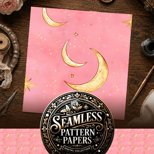 Moon Seamless Pattern