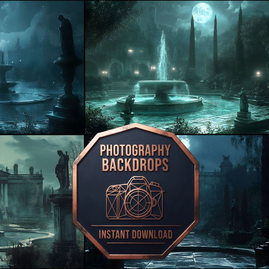 Moonlit Palace Backdrop Images
