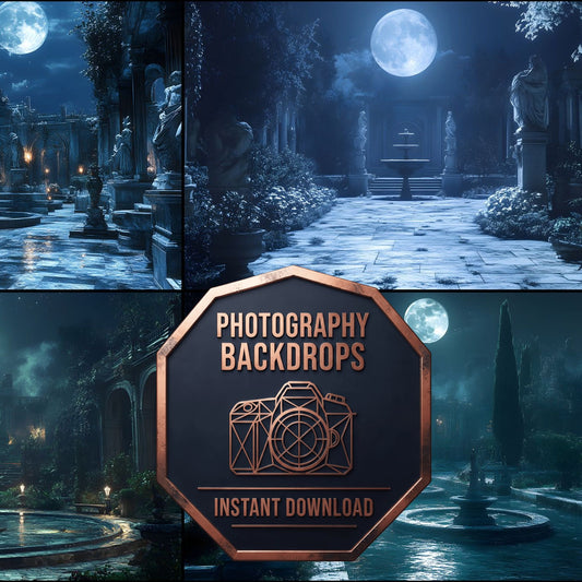 Moonlit Palace Backdrop Images