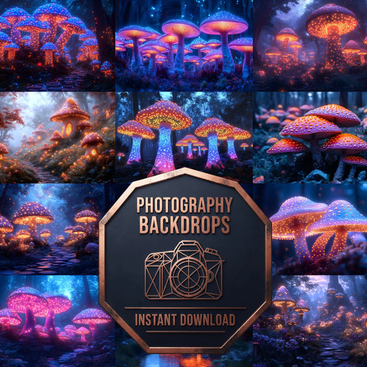 Mushroom Forest Backdrop Images