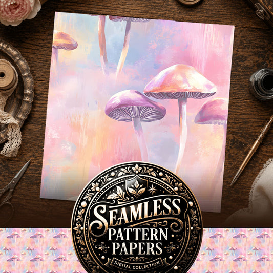 Mushrooms Seamless Pattern