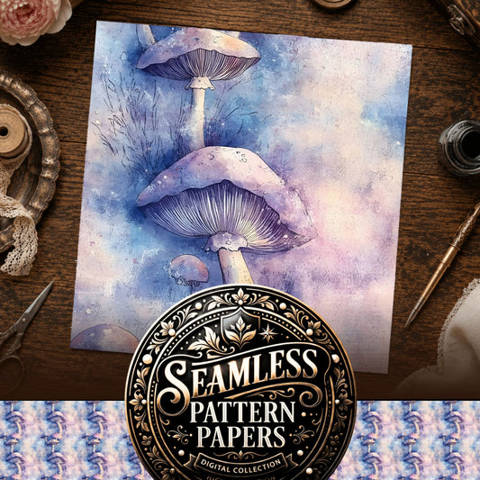 Mushrooms Seamless Pattern