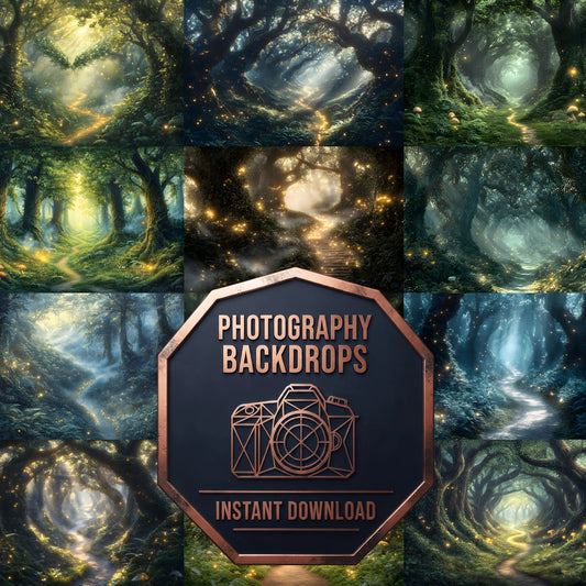 Mystical Towering Forest Backdrop Images