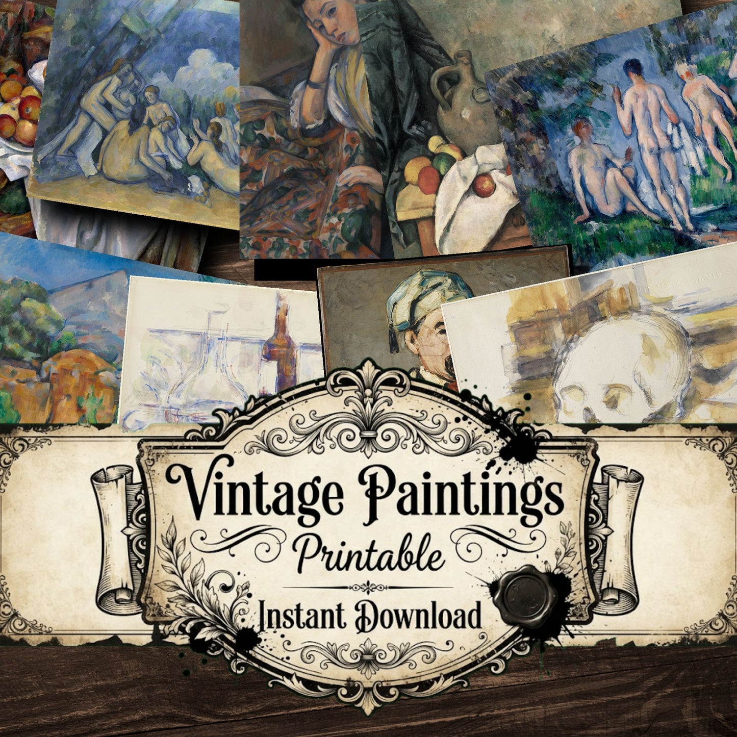 Paul Czanne Vintage Paintings