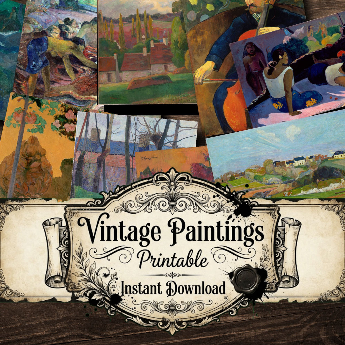 Paul Gauguin Vintage Paintings
