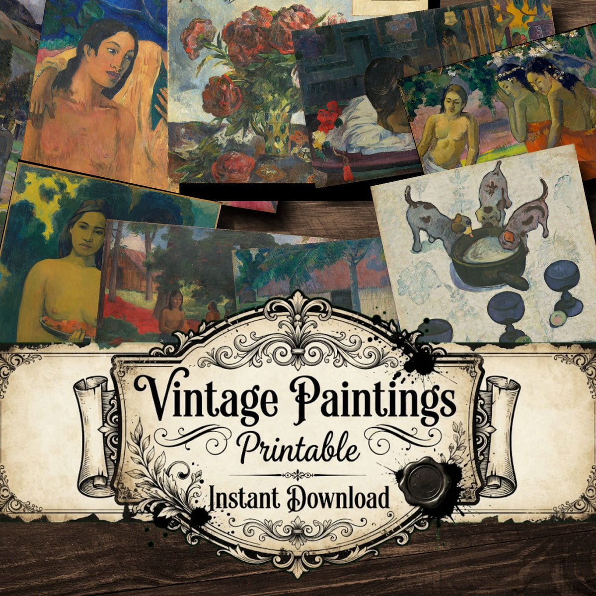 Paul Gauguin Vintage Paintings