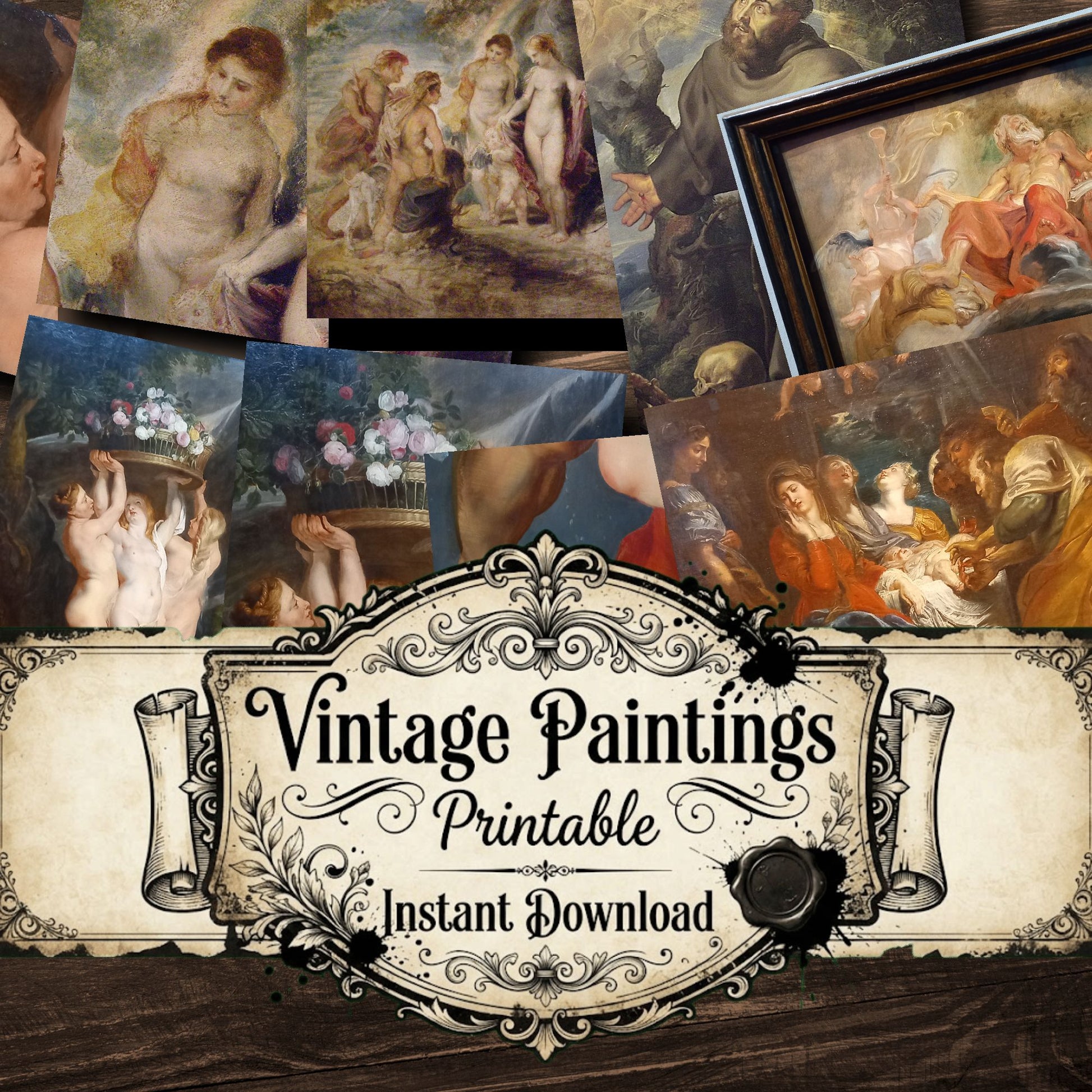 Peter Paul Rubens Vintage Paintings