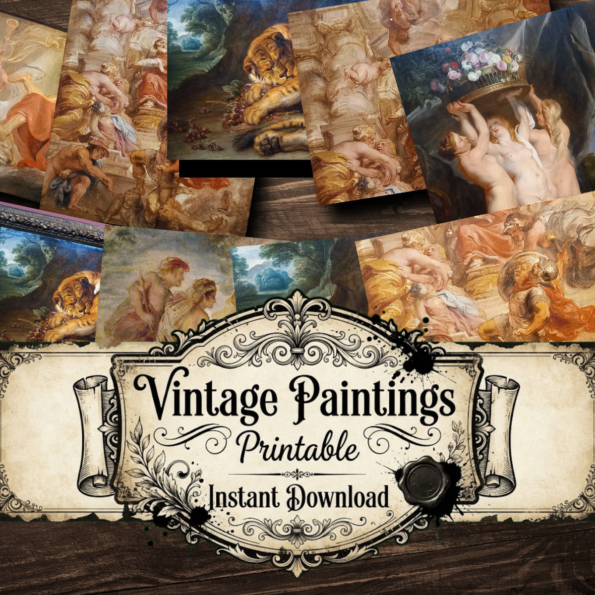 Peter Paul Rubens Vintage Paintings