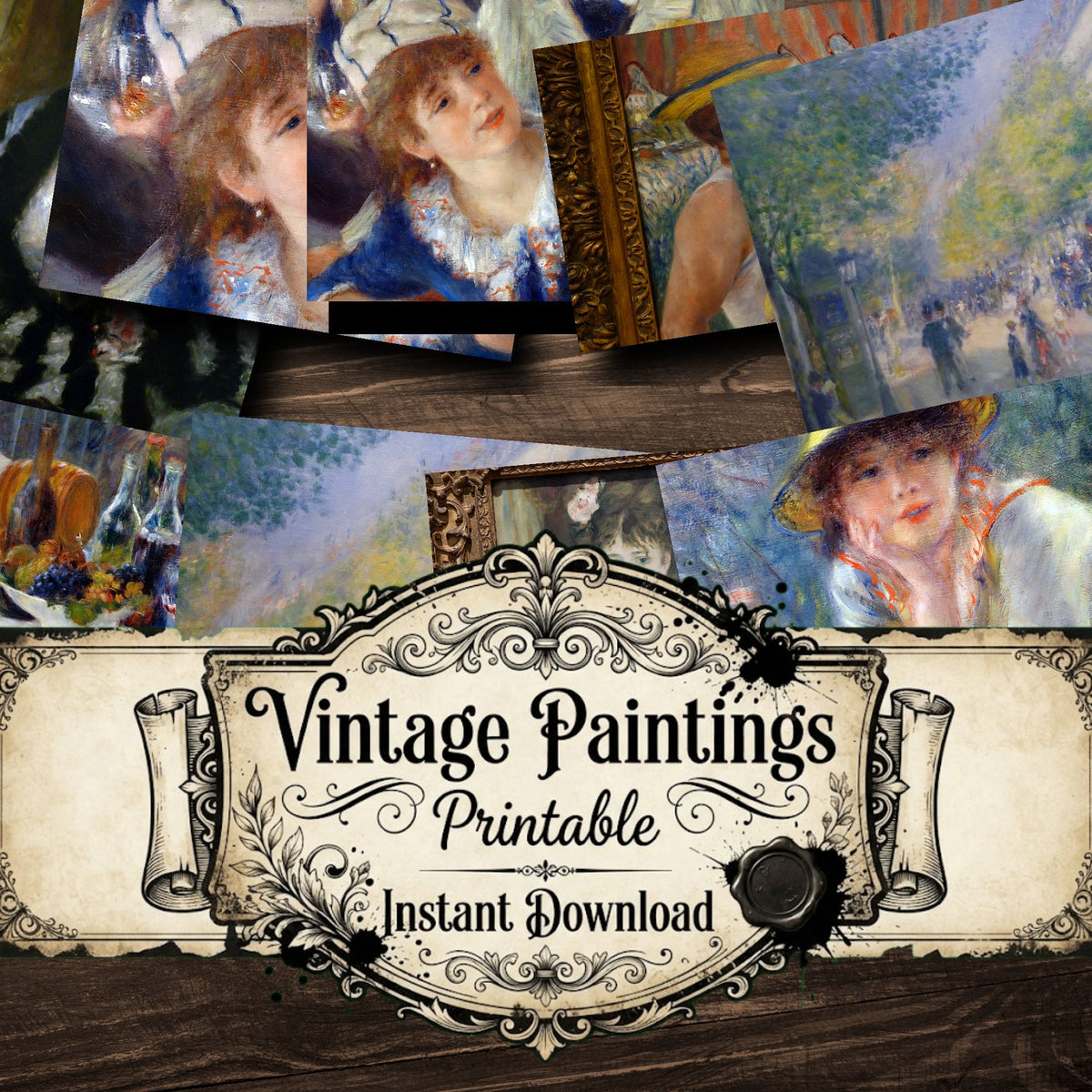 Pierre Auguste Renoir Vintage Paintings
