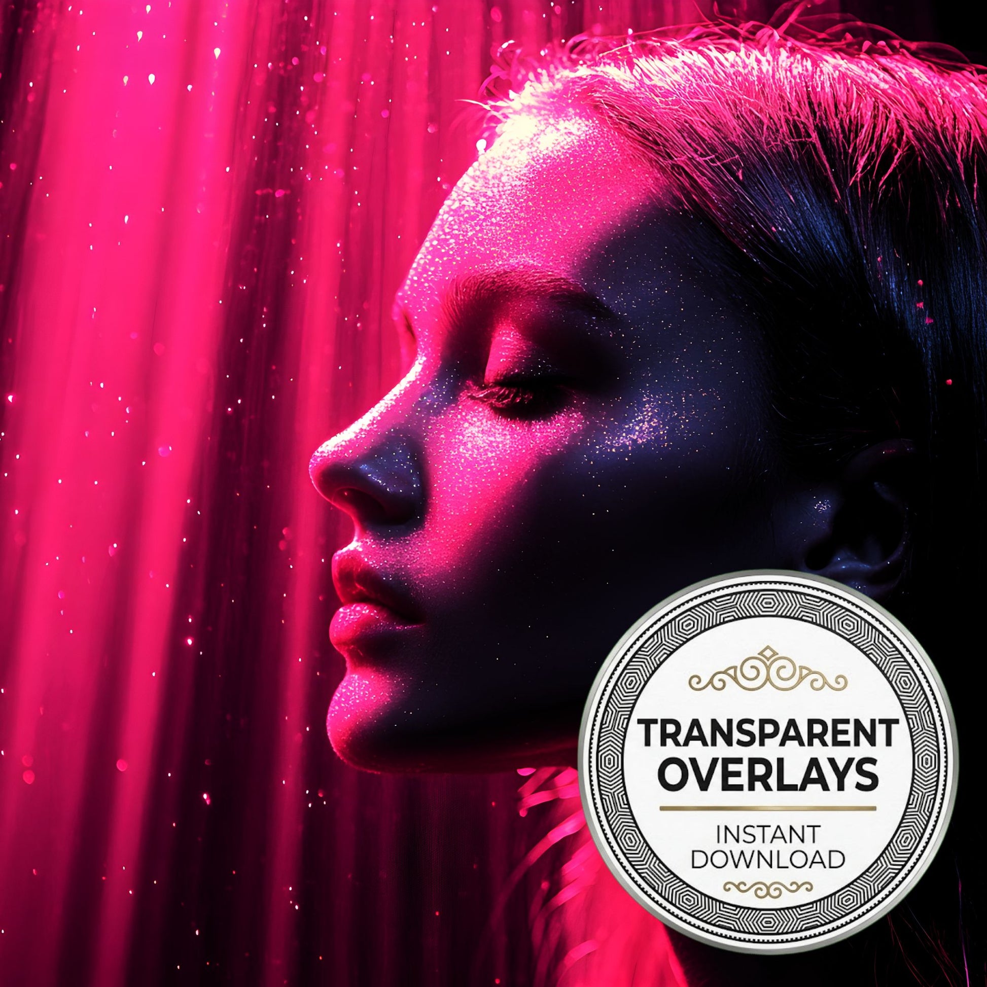 Pink Glitter Lighting Dramatic Transparent Overlay Pngs