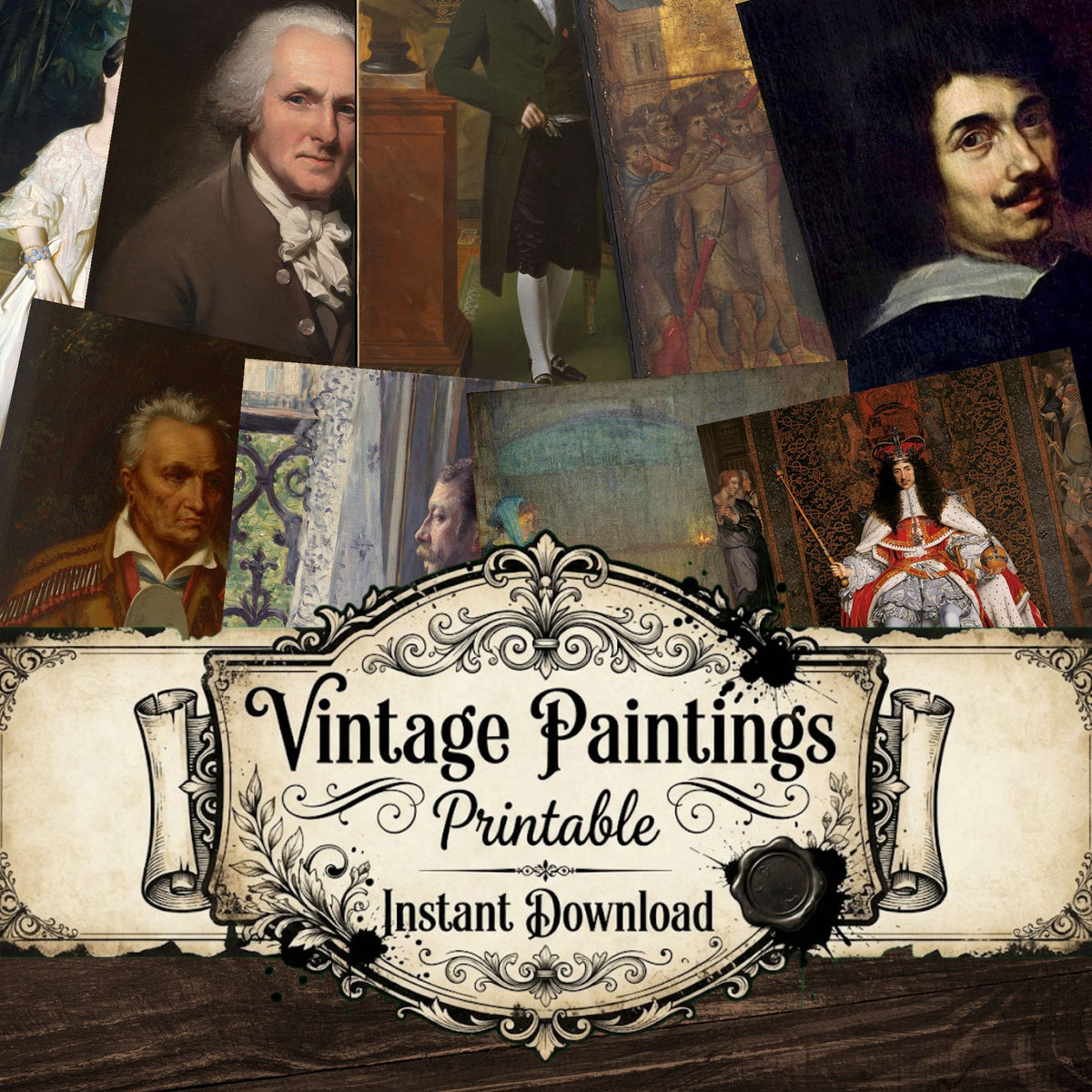 Portraits Vintage Paintings