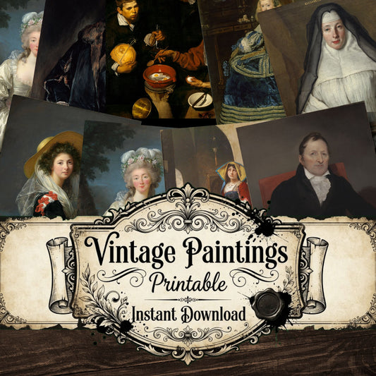 Portraits Vintage Paintings