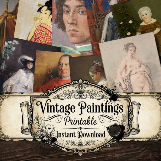 Portraits Vintage Paintings