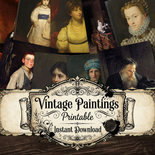Portraits Vintage Paintings