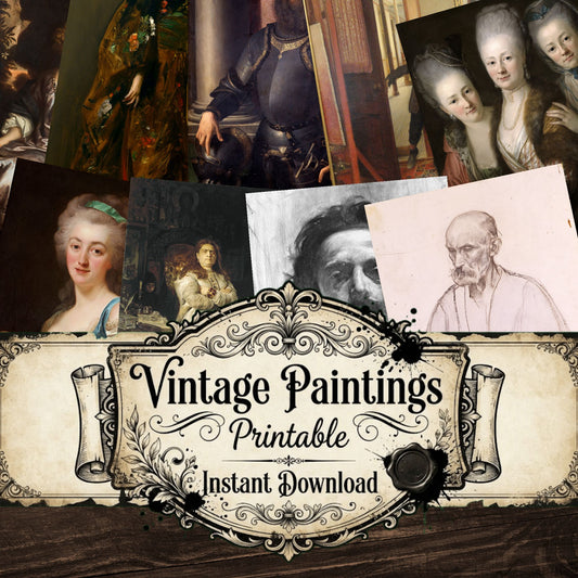 Portraits Vintage Paintings