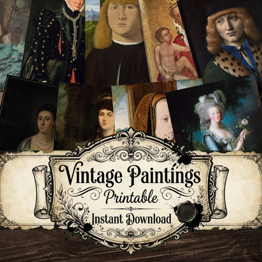 Portraits Vintage Paintings