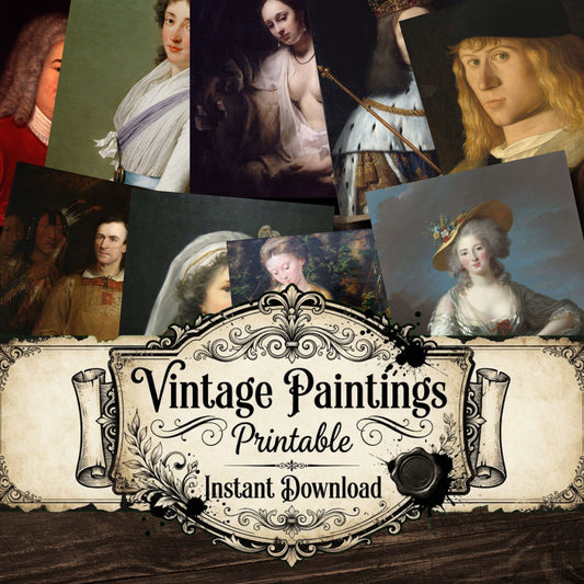 Portraits Vintage Paintings