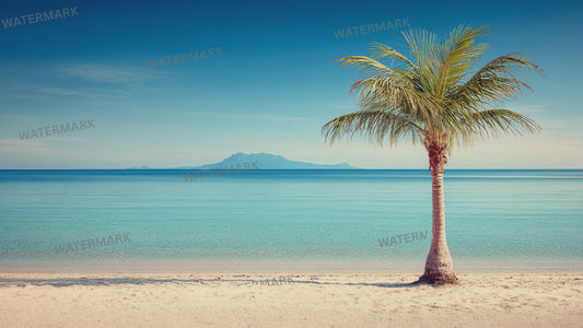 Tropical Beach Palm Loop Video | Ocean background, tropical video, palm background | Animated background for reels, streams, slid
