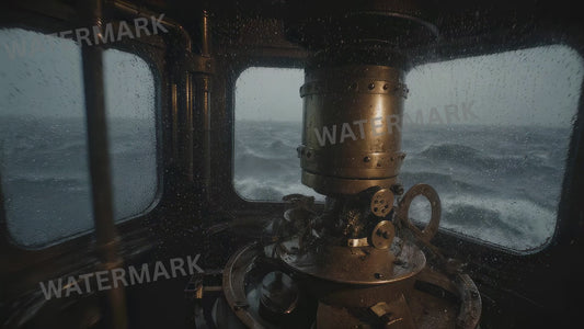 Stormy Ocean Animated Background | Ship Bridge Window Loop, Rainy Storm Video | Atmospheric Wallpaper, VJ, Stream Overlay