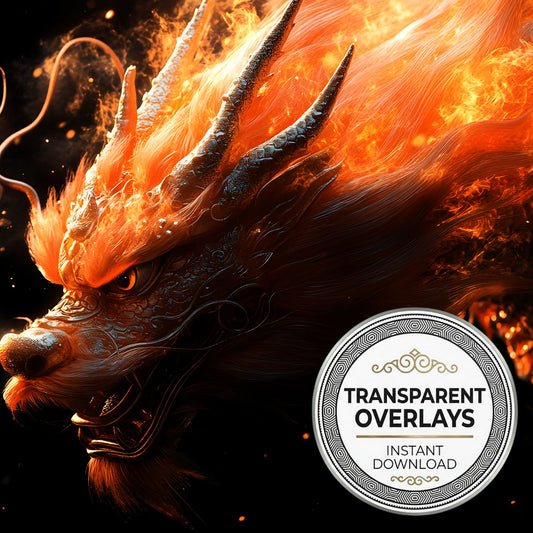 Red Chinese Dragon Overlay