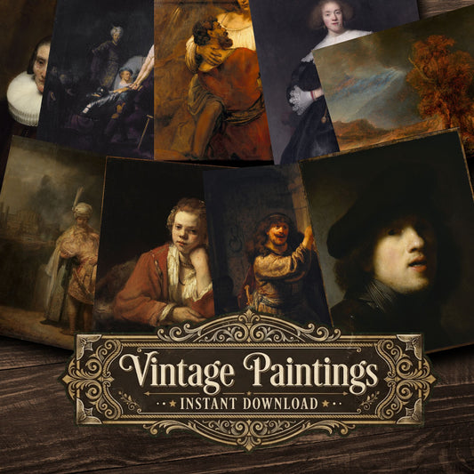 Rembrandt Van Rijn Vintage Paintings