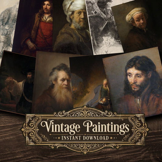 Rembrandt Van Rijn Vintage Paintings