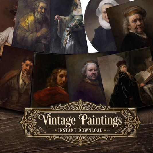 Rembrandt Van Rijn Vintage Paintings