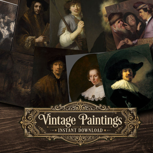Rembrandt Van Rijn Vintage Paintings