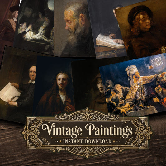 Rembrandt Van Rijn Vintage Paintings