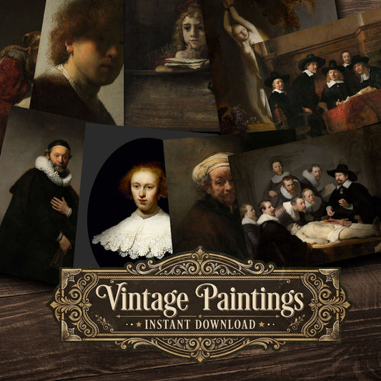 Rembrandt Van Rijn Vintage Paintings
