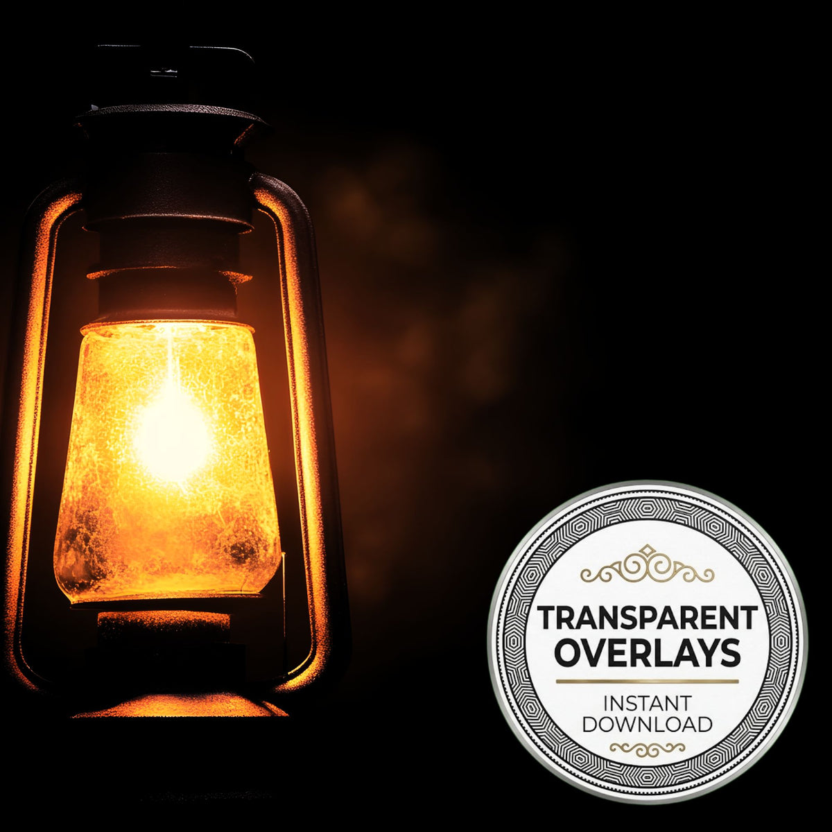 Rustic Lantern Light Overlay 4 Transparent Overlay Pngs
