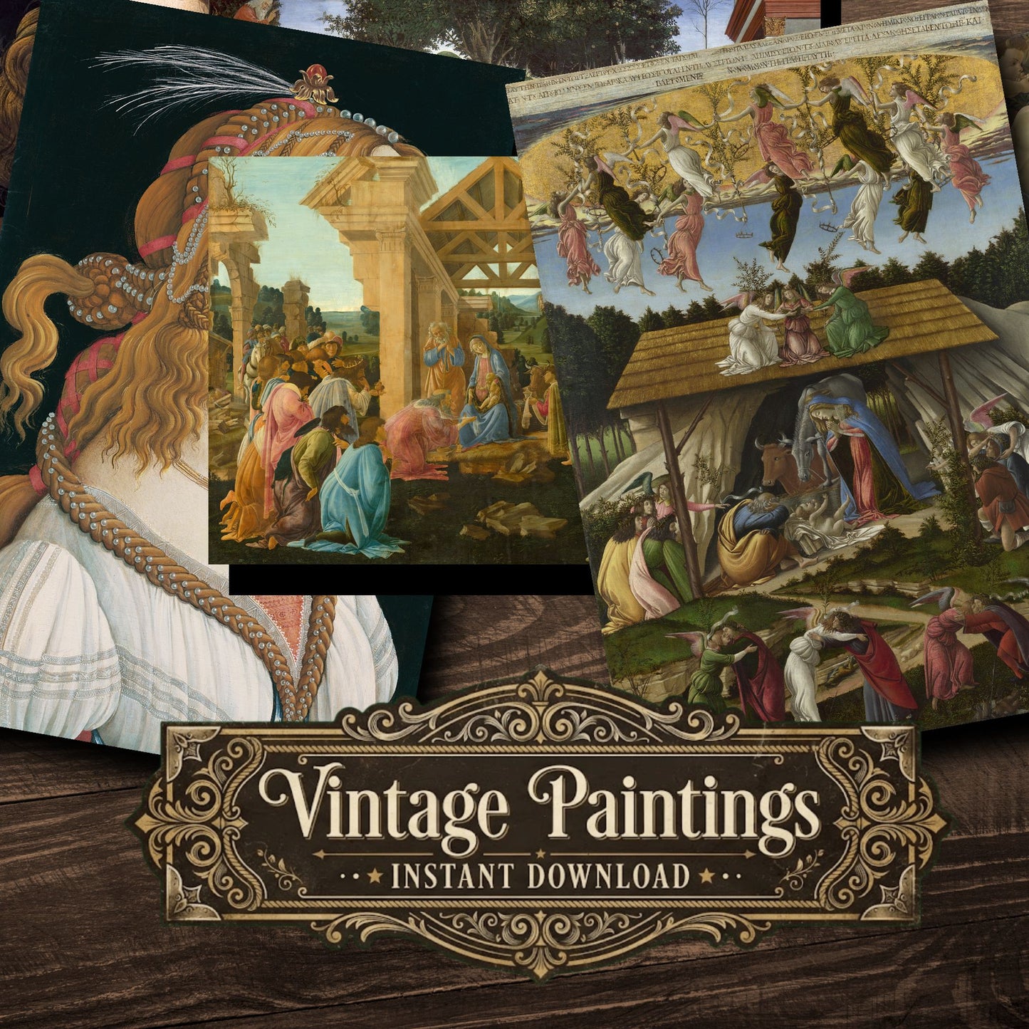 Sandro Botticelli Vintage Paintings