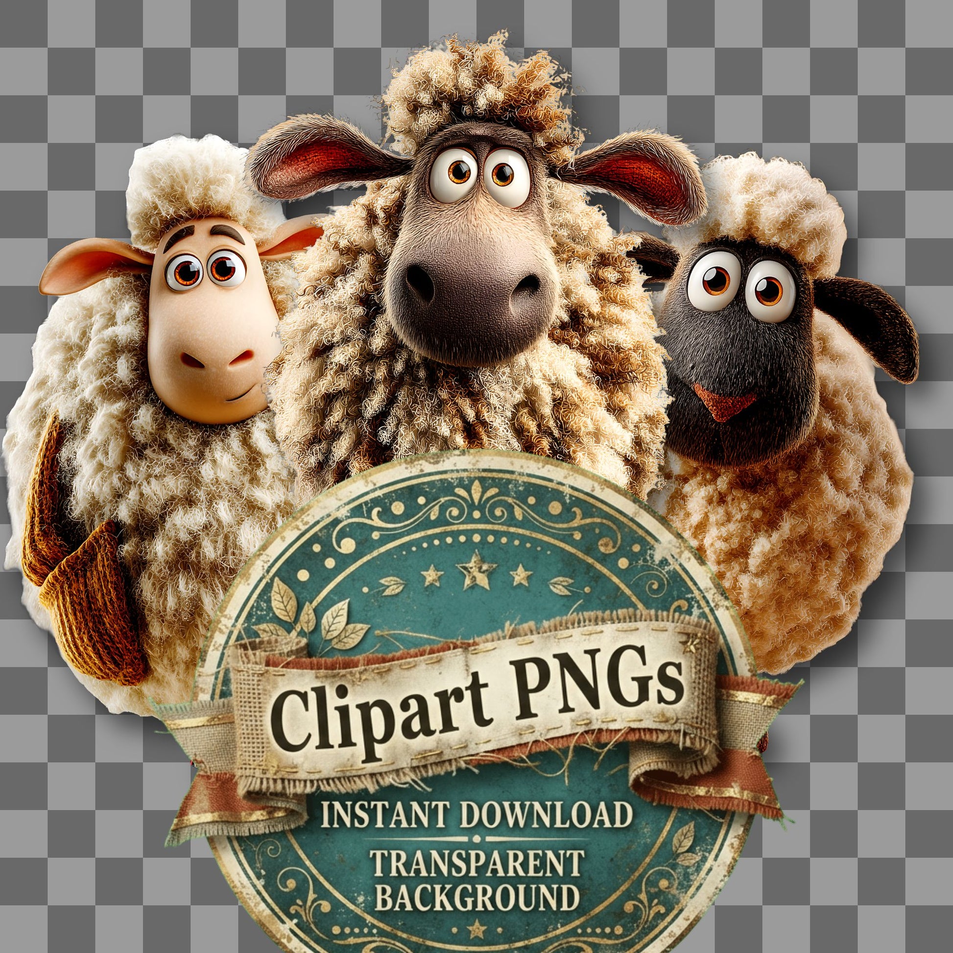 Sheep Clipart Pngs