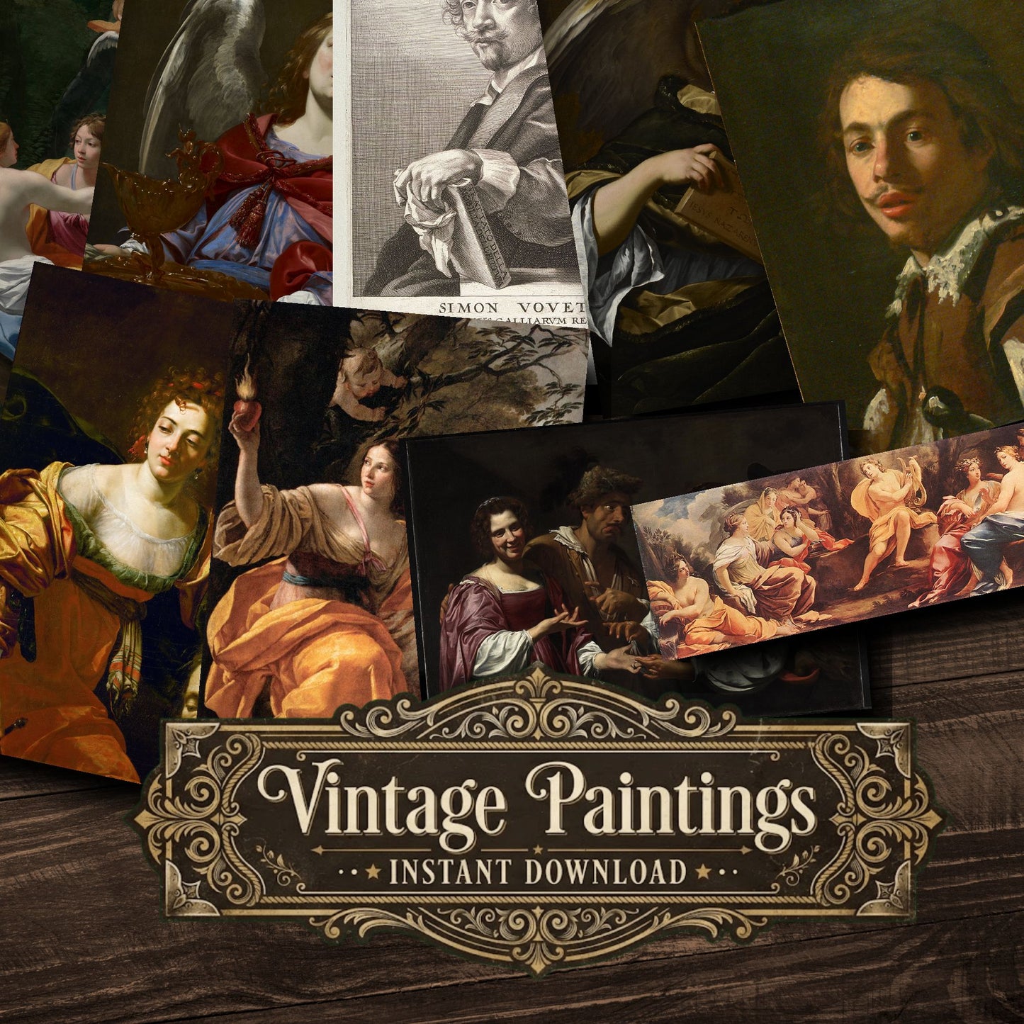 Simon Vouet Vintage Paintings