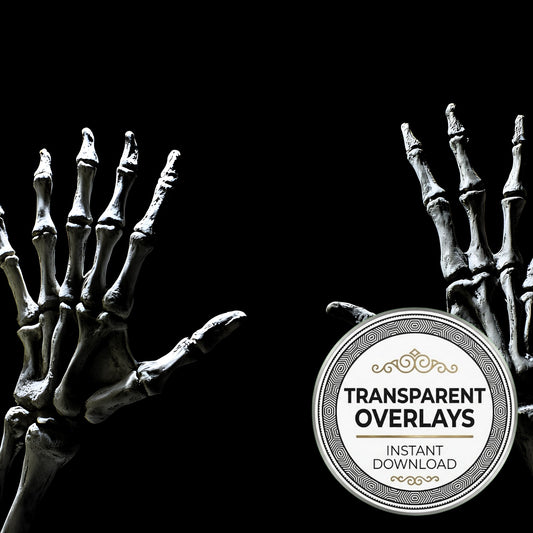 Skeleton Hands Overlay 16 Transparent Overlay Pngs