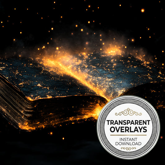 Small Vibrant Witchs Book Overlay
