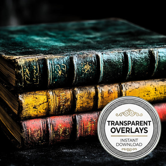 Small Vibrant Witchs Book Overlay