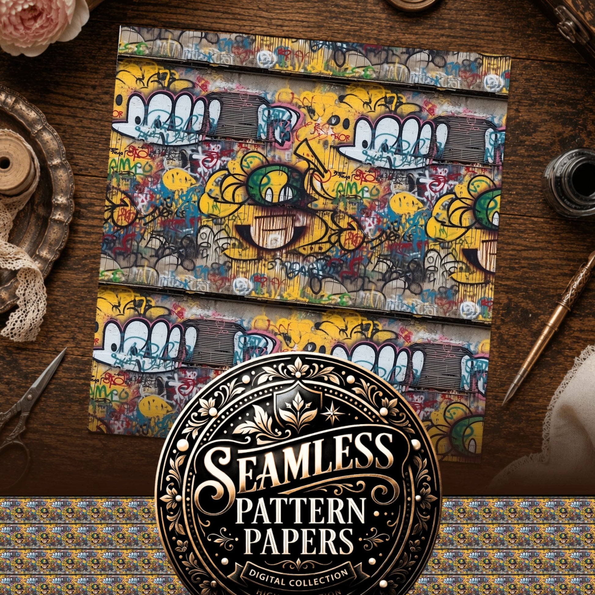 Smileys Seamless Pattern