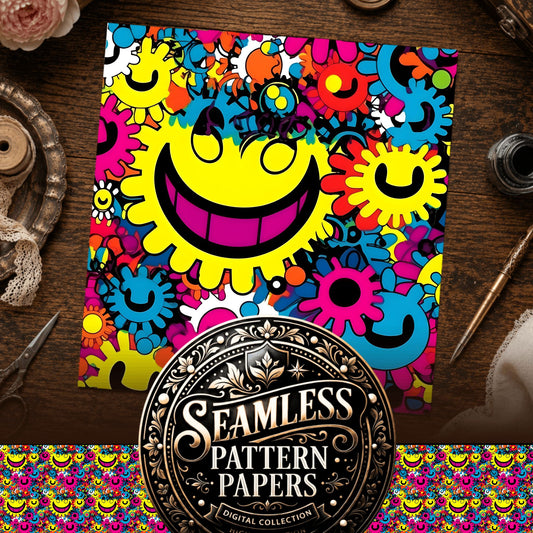 Smileys Seamless Pattern