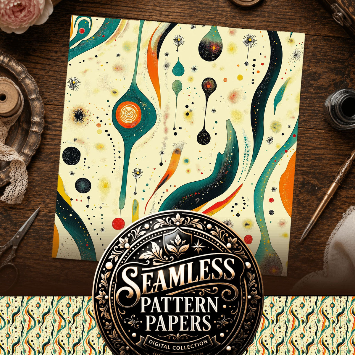 Space And Celestial Seamless Pattern