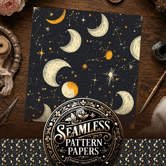 Space And Celestial Seamless Pattern