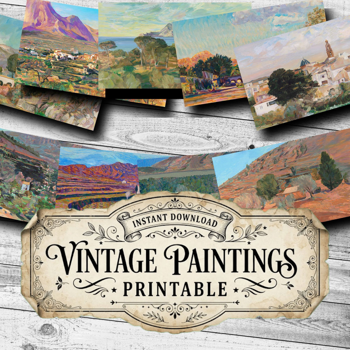 Spain Vintage Paintings Vintage Paintings