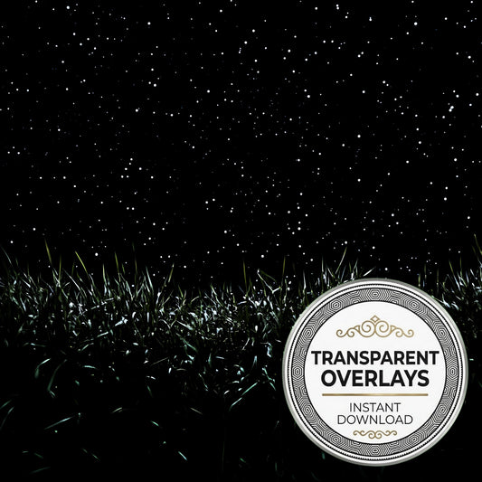 Starry Meadow Stars Reflected Transparent Overlay Pngs