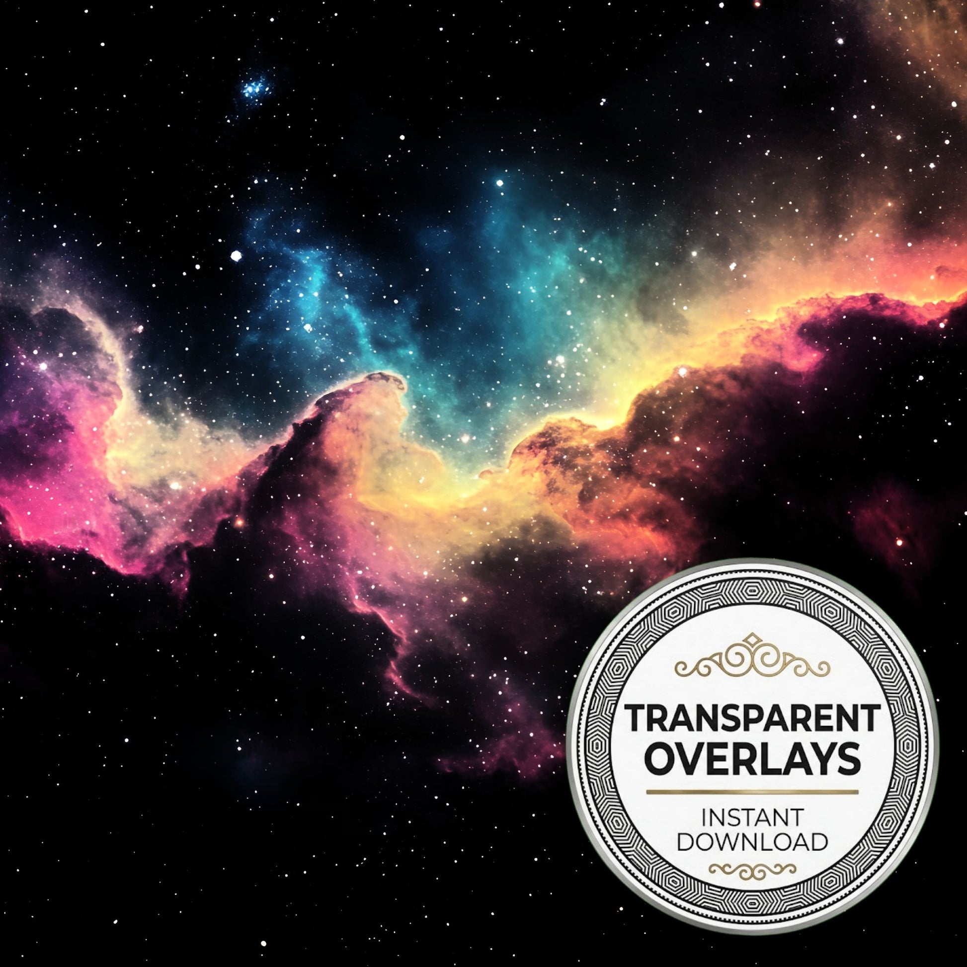 Starry Nebula Transparent Overlay Pngs