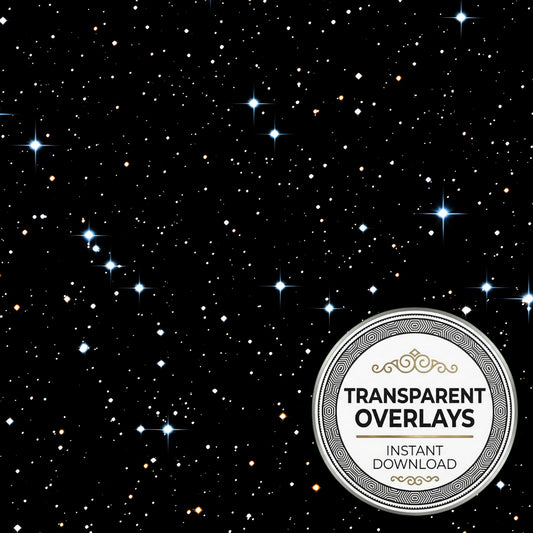 Starry Night Sky Transparent Overlay Pngs