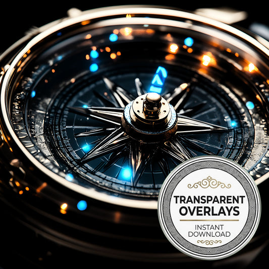 Steampunk Compass Transparent Overlay Pngs