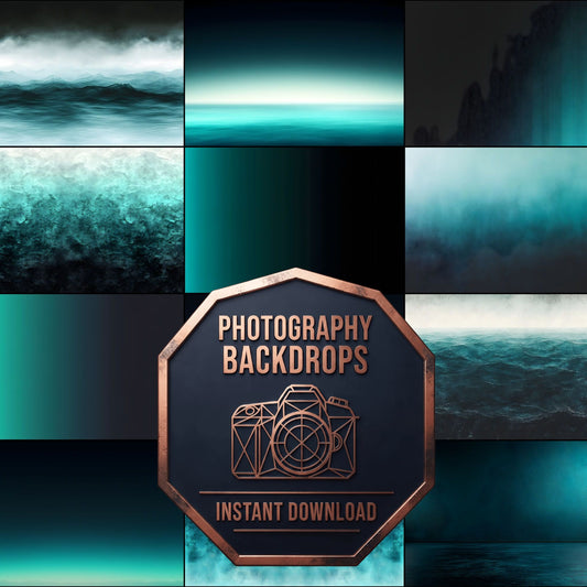 Teal Black Gradient Backdrop Images