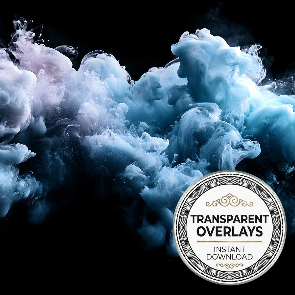 Teal Ink Drop Diffusing Color Transparent Overlay Pngs