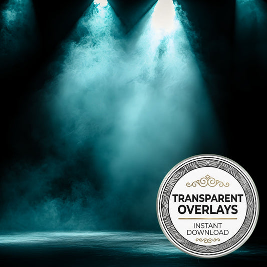 Teal Spotlight Focused Beam Transparent Overlay Pngs